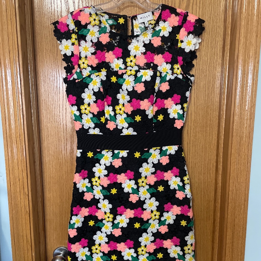 NWT Milly Minis Leila Crochet Floral Dress